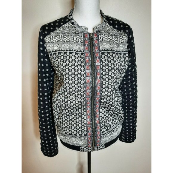 Roxy Women's Medium M Floral Quilted Jacket Coat - Picture 7 of 10